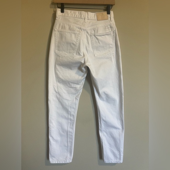 Everlane Womens Cotton High Rise The Cheeky Straight Leg Jean Size 25 White - Picture 4 of 6